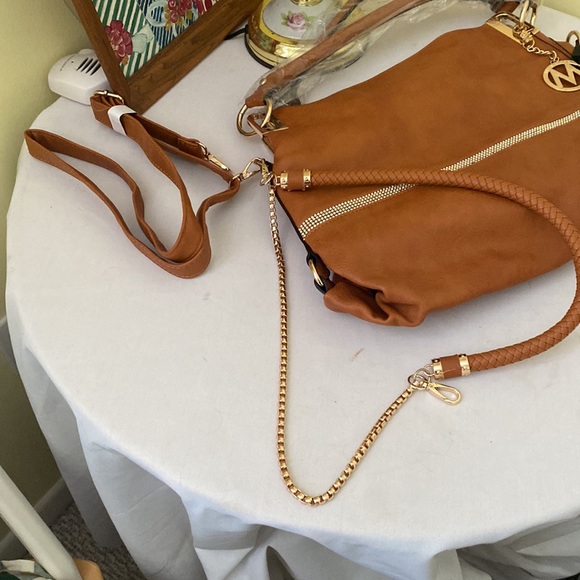 Taupe satchel bag - Picture 5 of 5